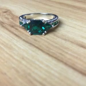 Lab created Emerald ring size 7